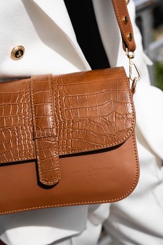 Leren Schoudertas Monica - Camel