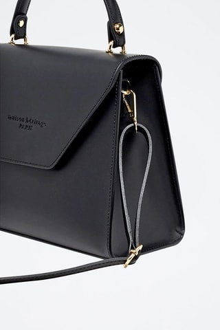 Leren Handtas Blu - Zwart