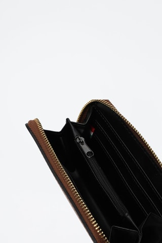 Leren Portefeuille Moni Box - Camel