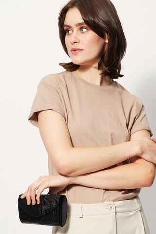 Leren Portefeuille Barbi - Zwart