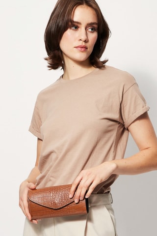 Leren Portefeuille Barbi - Camel