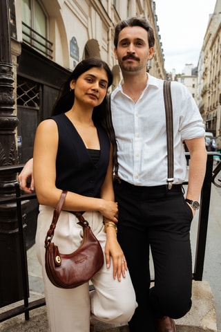 Leren Handtas Rhea - Camel