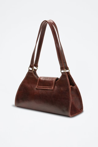 Leren Handtas Alina - Donkerbruin