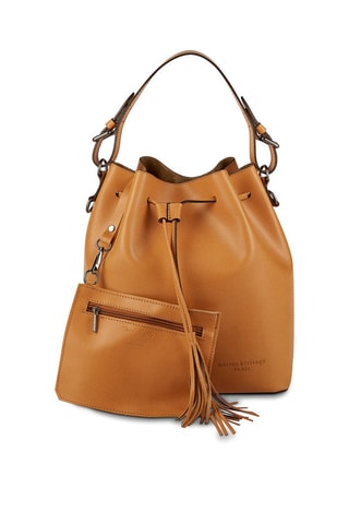 Leren Buideltas Jila - Camel