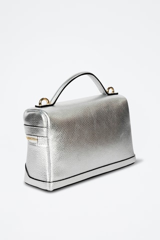 Leren Handtas Grand Simos - Zilverkleurig