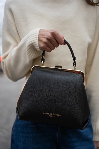 Leren Handtas Usse - Zwart