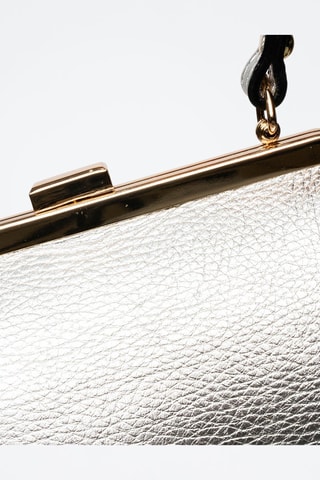 Leren Handtas Usse - Zilverkleurig