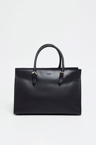 Leren Handtas Jade Zwart - Zwart