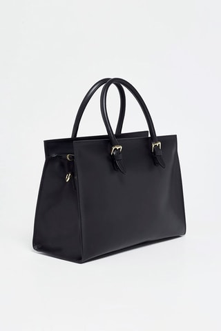 Leren Handtas Jade Zwart - Zwart