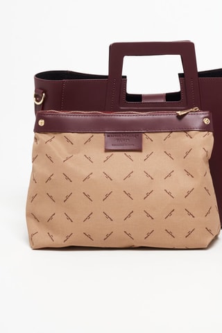 Sac à main en cuir Jane - Bordeaux