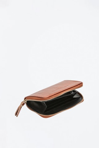 Leren Portemonnee Moni Bronskleurig - Goudkleurig