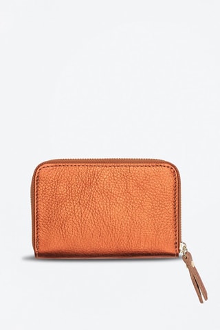 Leren Portemonnee Moni Bronskleurig - Goudkleurig