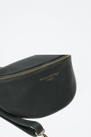 Leren Schoudertas Kimi Olijfgroen - Groen