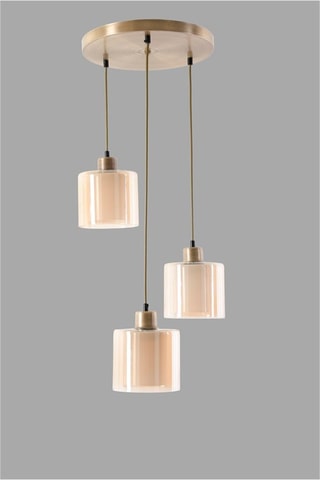 Hanglamp Yeni Sahra - Bronskleurig - 3 x 60 W 