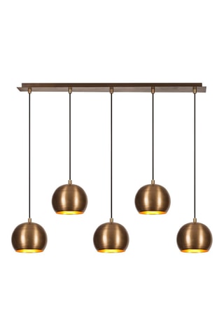 Hanglamp Sivani - Bruin en Zwart - 5 x 40 W