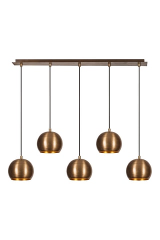 Hanglamp Sivani - Bruin en Zwart - 5 x 40 W