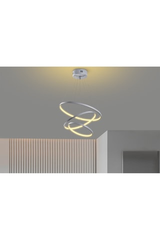 Candeeiro suspenso LED - Cinzento - 28 W