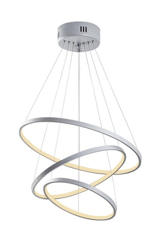 Candeeiro suspenso LED - Cinzento - 28 W