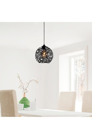 Candeeiro suspenso Fellini - Preto - 100 W