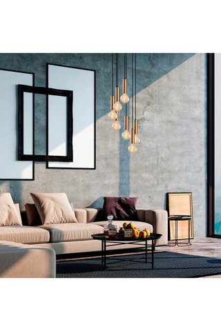 Hanglamp Tempo - Goudkleurig - 7 x 40 W