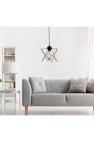 Candeeiro suspenso - Preto - 45-60 W