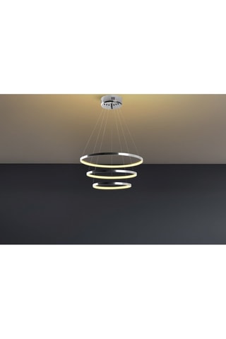 Candeeiro suspenso LED Cromado