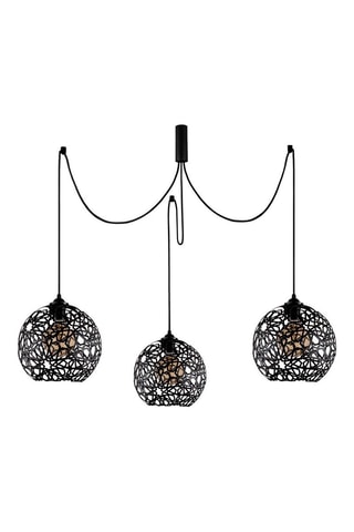 Hanglamp Fellini - Zwart - 3 x 100 W