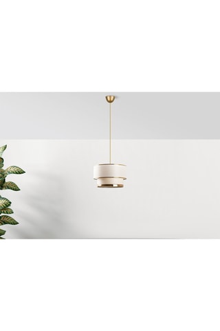 Hanglamp Cake - Wit en Goudkleurig - 45-60 W