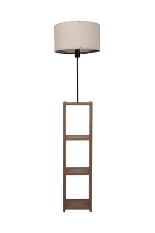 Houten Staanlamp met Niveau AYD-3150 - Naturel en Wit