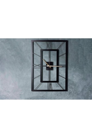 Wandklok November XL - 70 x 50 cm - Zwart