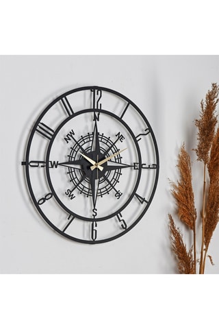 Wandklok Bunella - 41 cm - Zwart