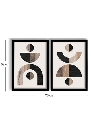 2 Wanddecoraties - 38 x 53 cm