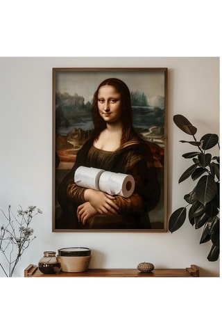 Tableau "La Joconde" Léonard de Vinci - 35 x 47 cm