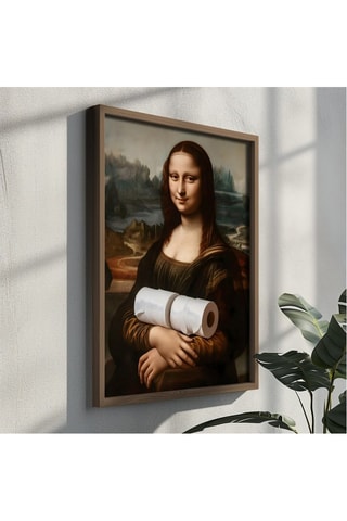 Tableau "La Joconde" Léonard de Vinci - 35 x 47 cm