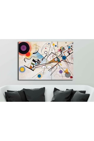 Wanddecoratie "Composition 8" Vassily Kandinsky - 100 x 70 cm