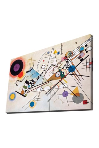 Wanddecoratie "Composition 8" Vassily Kandinsky - 100 x 70 cm