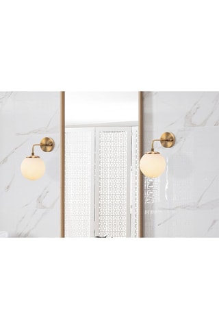 Wandlamp Viran - Goudkleurig en Wit - 40 W