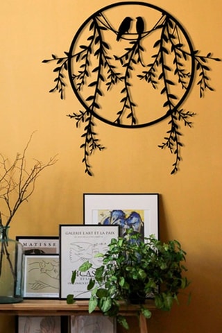 Wanddecoratie Sirayet - 45 x 44 cm - Zwart