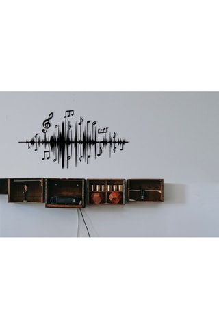 Wanddecoratie Lal - 69 x 37 cm - Zwart