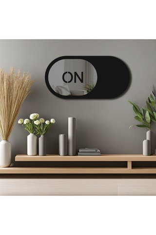 Spiegel - 60 x 30 cm - Zwart