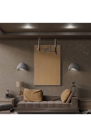 2 wandlampen - Lichtgrijs - 40 W