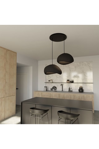 Hanglamp - Zwart - 2 x 40 W