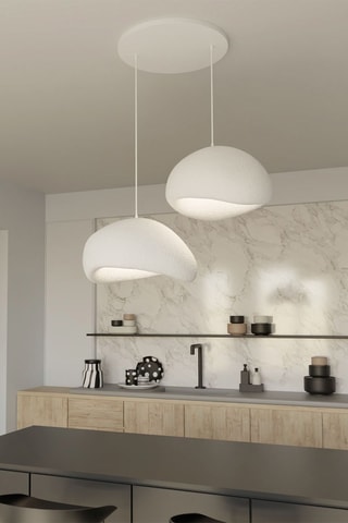 Hanglamp - Wit - 2 x 40 W