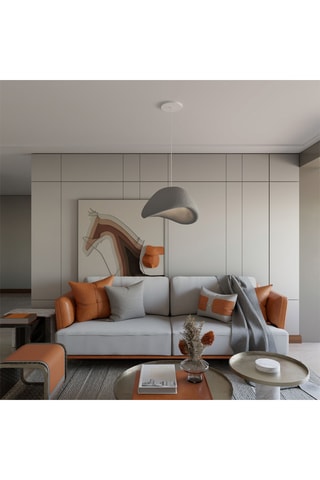 Hanglamp - Grijs - 40 W