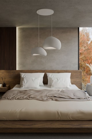 Hanglamp - Wit - 2 x 40 W