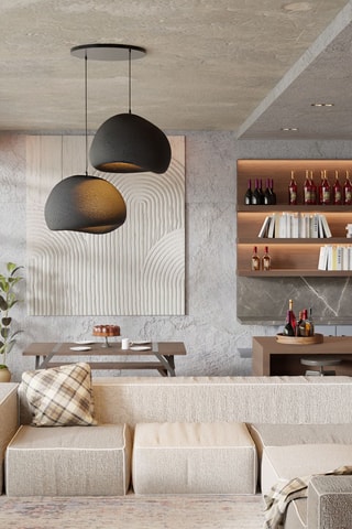 Hanglampen - Zwart - 2 x 40 W