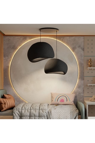 Hanglamp - Zwart - 2 x 40 W