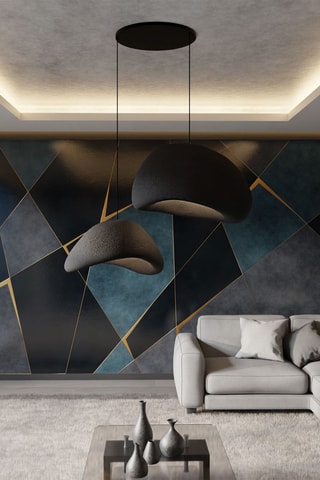 Hanglamp - Zwart - 2 x 40 W