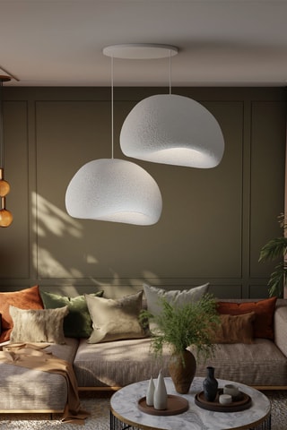 Hanglamp - Wit - 2 x 40 W