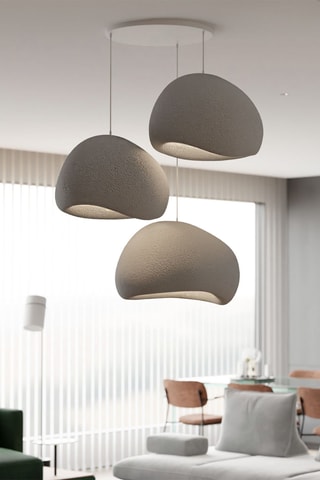 Hanglamp - Grijs - 3 x 40 W